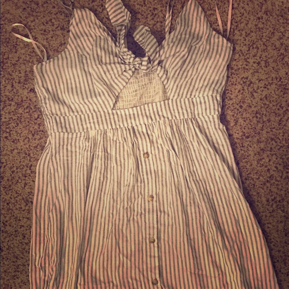 Blue and White Summer Dress